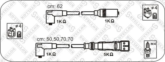 Stellox 10-38455-SX - Комплект проводов зажигания autosila-amz.com