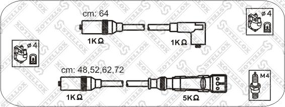 Stellox 10-38083-SX - Комплект проводов зажигания autosila-amz.com