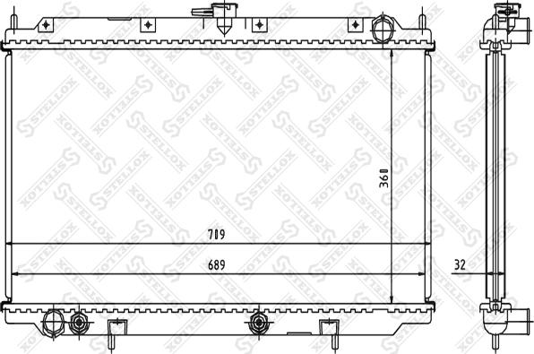 Stellox 10-25979-SX - Радиатор, охлаждение двигателя autosila-amz.com