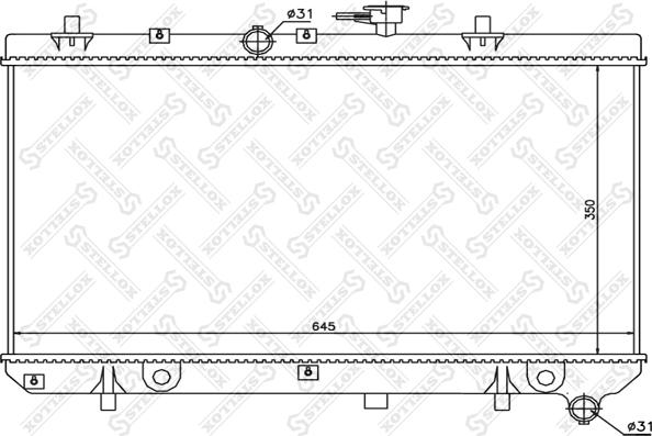 Stellox 10-25469-SX - Радиатор, охлаждение двигателя autosila-amz.com