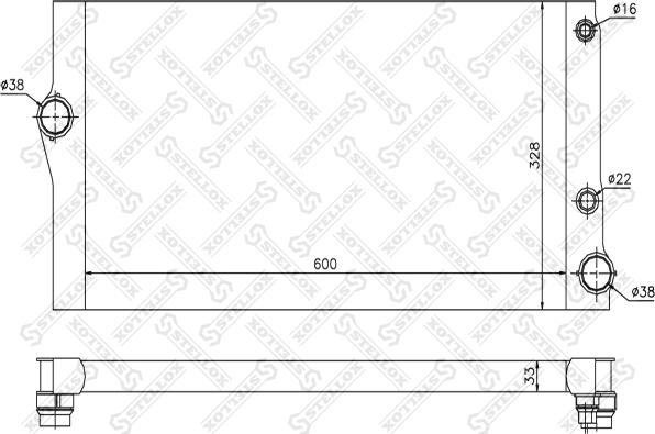 Stellox 10-25579-SX - Радиатор, охлаждение двигателя autosila-amz.com