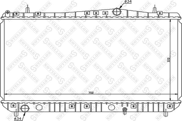 Stellox 10-25688-SX - Радиатор, охлаждение двигателя autosila-amz.com