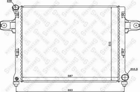 Stellox 10-25634-SX - Радиатор, охлаждение двигателя autosila-amz.com