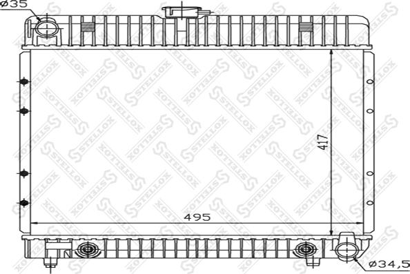 Stellox 10-25094-SX - Радиатор, охлаждение двигателя autosila-amz.com