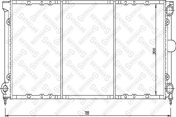 Stellox 10-25052-SX - Радиатор, охлаждение двигателя autosila-amz.com