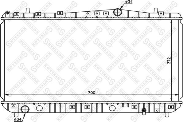 Stellox 10-25191-SX - Радиатор, охлаждение двигателя autosila-amz.com