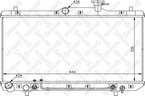 Stellox 10-25162-SX - Радиатор, охлаждение двигателя autosila-amz.com