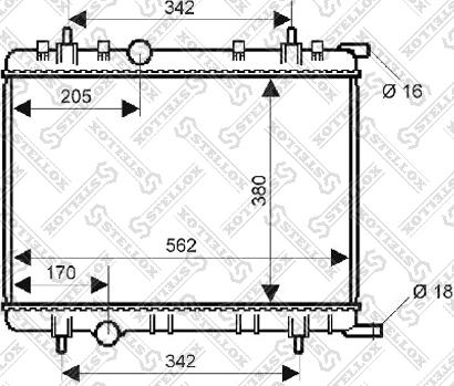 Stellox 10-25133-SX - Радиатор, охлаждение двигателя autosila-amz.com