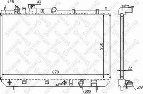 Stellox 10-25863-SX - Радиатор, охлаждение двигателя autosila-amz.com