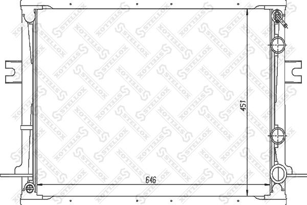 Stellox 10-25827-SX - Радиатор, охлаждение двигателя autosila-amz.com