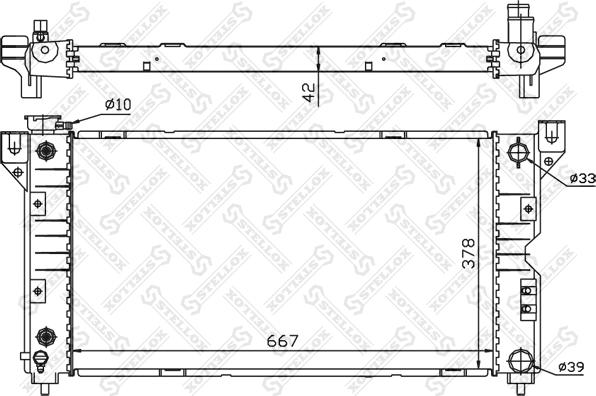 Stellox 10-25283-SX - Радиатор, охлаждение двигателя autosila-amz.com