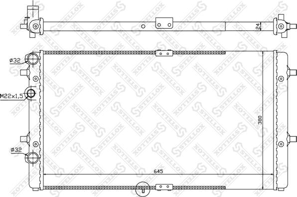 Stellox 10-26569-SX - Радиатор, охлаждение двигателя autosila-amz.com