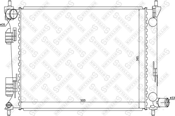 Stellox 10-26517-SX - Радиатор, охлаждение двигателя autosila-amz.com