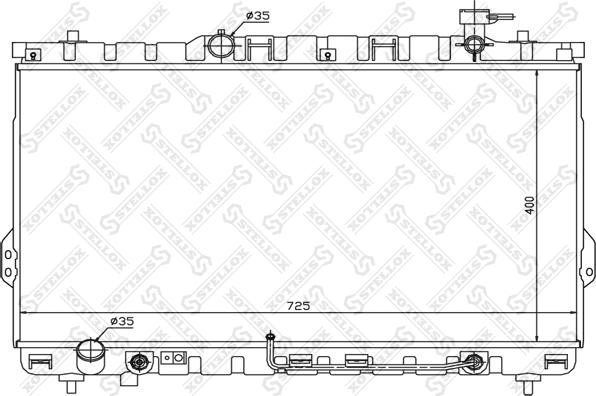 Stellox 10-26535-SX - Радиатор, охлаждение двигателя autosila-amz.com