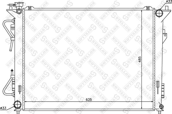 Stellox 10-26613-SX - Радиатор, охлаждение двигателя autosila-amz.com