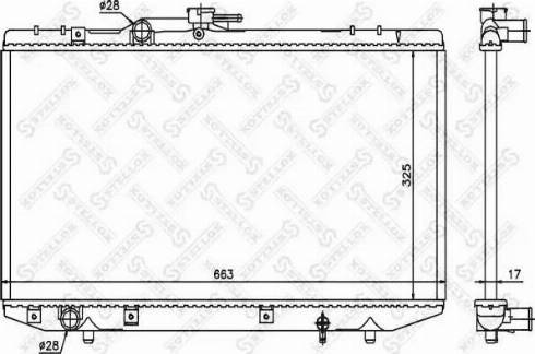 Stellox 10-26392-SX - Радиатор, охлаждение двигателя autosila-amz.com