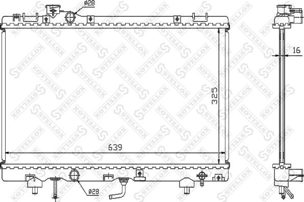 Stellox 10-26367-SX - Радиатор, охлаждение двигателя autosila-amz.com