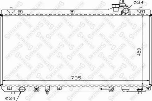 Stellox 10-26379-SX - Радиатор, охлаждение двигателя autosila-amz.com