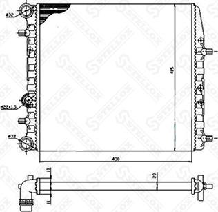 Stellox 10-26241-SX - Радиатор, охлаждение двигателя autosila-amz.com