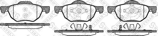 Stellox 1079 002-SX - Тормозные колодки, дисковые, комплект autosila-amz.com