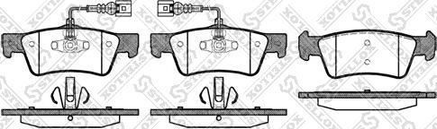 Stellox 1198 002-SX - Тормозные колодки, дисковые, комплект autosila-amz.com