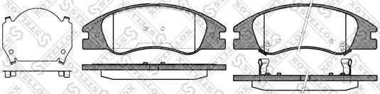 Stellox 1145 002-SX - Тормозные колодки, дисковые, комплект autosila-amz.com