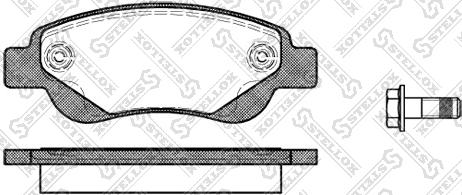 Stellox 1188 000L-SX - Тормозные колодки, дисковые, комплект autosila-amz.com