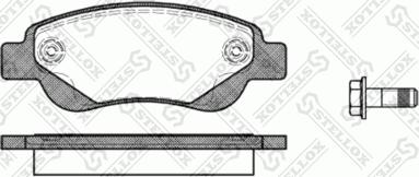 Stellox 1188 000-SX - Тормозные колодки, дисковые, комплект autosila-amz.com