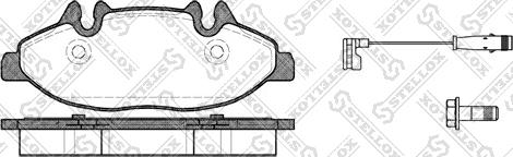 Stellox 1120 002-SX - Тормозные колодки, дисковые, комплект autosila-amz.com