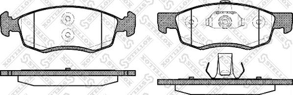 Stellox 183 032L-SX - Тормозные колодки, дисковые, комплект autosila-amz.com