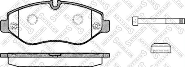 Stellox 1256 000-SX - Тормозные колодки, дисковые, комплект autosila-amz.com