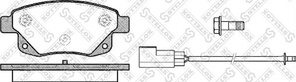 Stellox 1263 002-SX - Тормозные колодки, дисковые, комплект autosila-amz.com