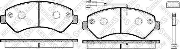 Stellox 1286 001L-SX - Тормозные колодки, дисковые, комплект autosila-amz.com