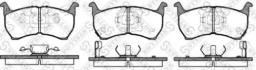 Stellox 175 002-SX - Тормозные колодки, дисковые, комплект autosila-amz.com