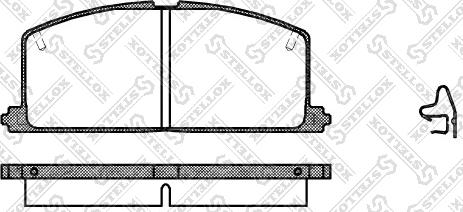 Stellox 178 004-SX - Тормозные колодки, дисковые, комплект autosila-amz.com