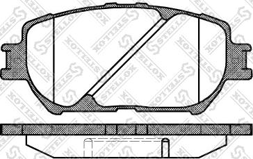 Stellox 895 000-SX - Тормозные колодки, дисковые, комплект autosila-amz.com