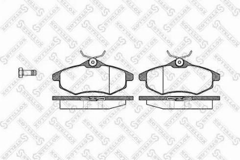 Stellox 892 000L-SX - Тормозные колодки, дисковые, комплект autosila-amz.com