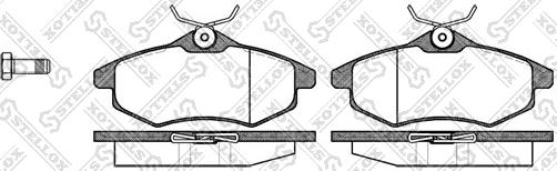 Stellox 892 000-SX - Тормозные колодки, дисковые, комплект autosila-amz.com