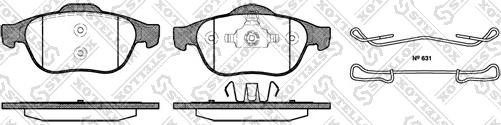 Stellox 854 000B-SX - Тормозные колодки, дисковые, комплект autosila-amz.com