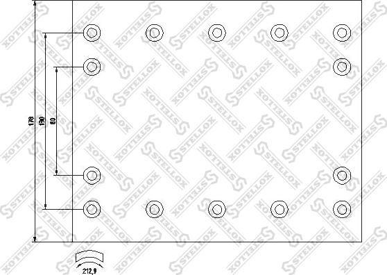 Stellox 85-00977-SX - Комплект тормозных башмаков, барабанные тормоза autosila-amz.com