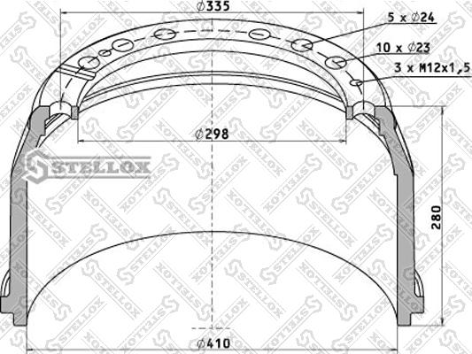 Stellox 85-00021-SX - Тормозной барабан autosila-amz.com