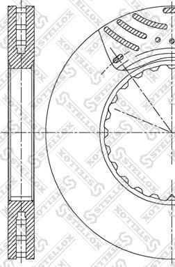 Stellox 85-00896-SX - Тормозной диск autosila-amz.com