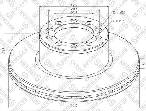 Stellox 85-00824-SX - Тормозной диск autosila-amz.com