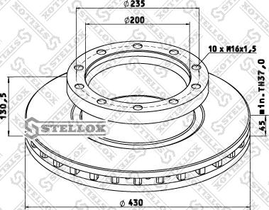 Stellox 85-00790-SX - Тормозной диск autosila-amz.com