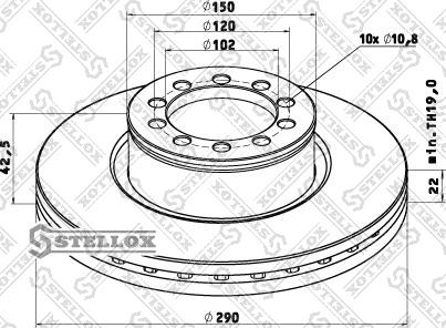 Stellox 85-00766-SX - Тормозной диск autosila-amz.com