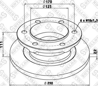 Stellox 85-00700-SX - Тормозной диск autosila-amz.com