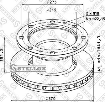 Stellox 85-00782-SX - Тормозной диск autosila-amz.com
