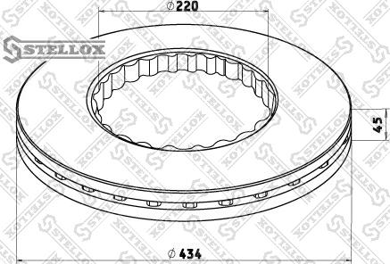 Stellox 85-00734-SX - Тормозной диск autosila-amz.com