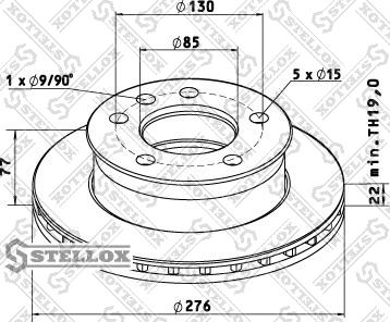 Stellox 85-00730-SX - Тормозной диск autosila-amz.com