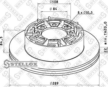 Stellox 85-00737-SX - Тормозной диск autosila-amz.com